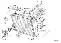 Radiator - thermostat/fan Radiator K 75 bmw-motorcycle 1989 3 cyl. 1842