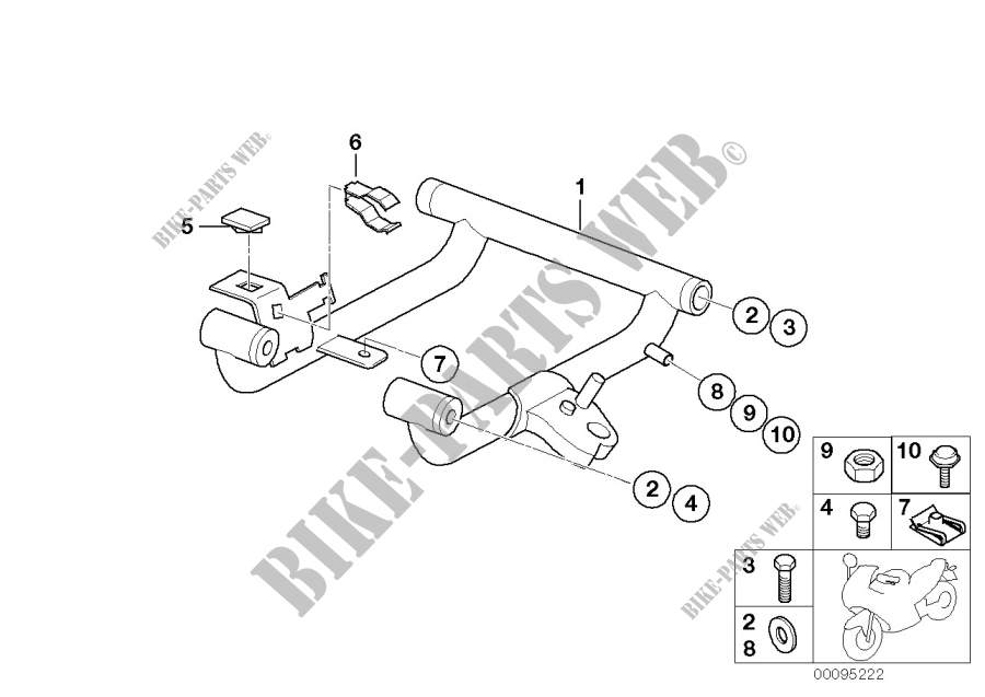 Frame lower part for BMW Motorrad F 650 GS from 2003