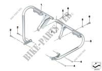 Protection bar,mountng parts,authorities for BMW Motorrad F 650 GS from 2006