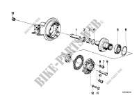 Rear axle drive parts for BMW R 100 RT from 1978