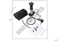 Set, mini foot pump for BMW F 650 GS from 2006